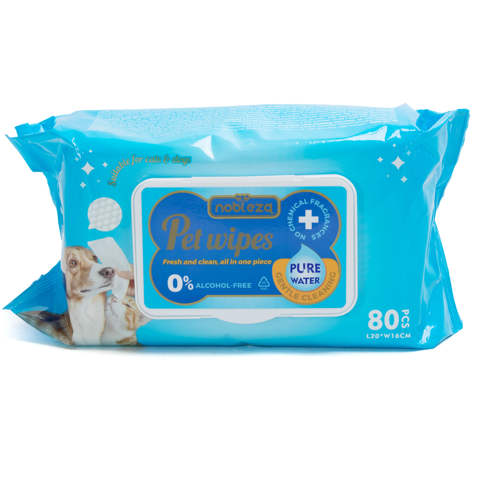 Nobleza Salviette Detergenti all'Acqua Profumata 80Pz