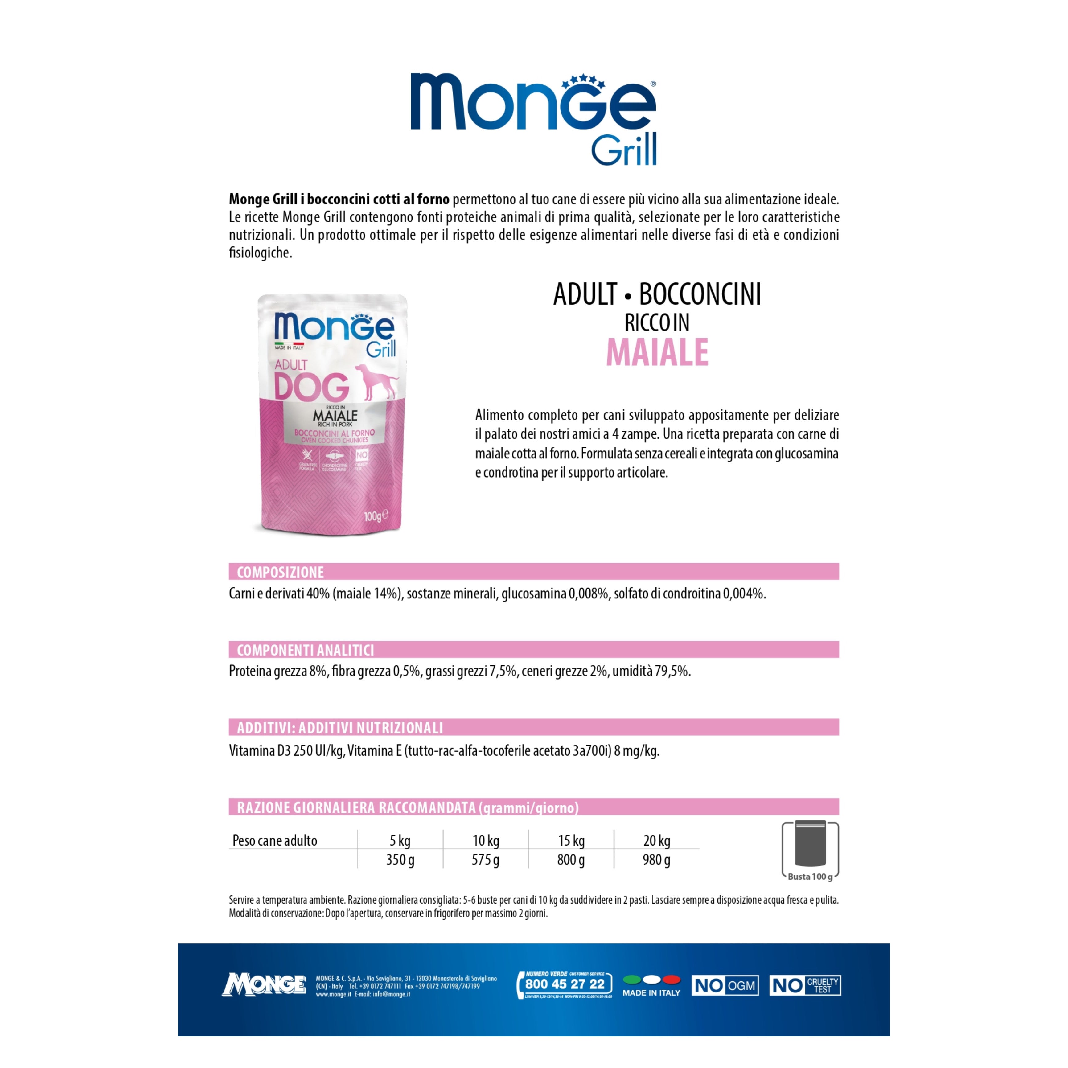 Monge Grill Adult Dog 24x100g