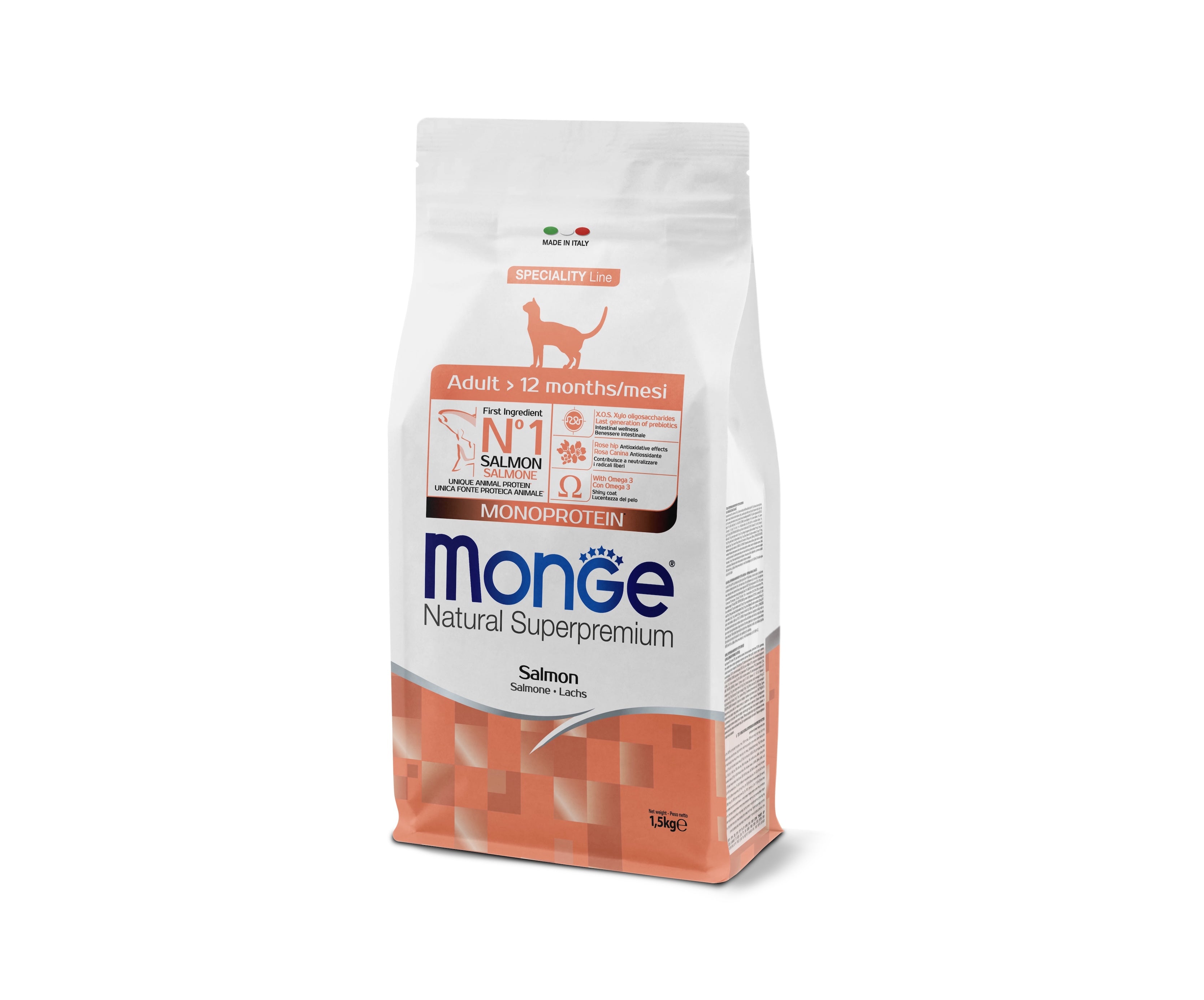 Monge Natural Superpremium Adult Monoprotein Salmone
