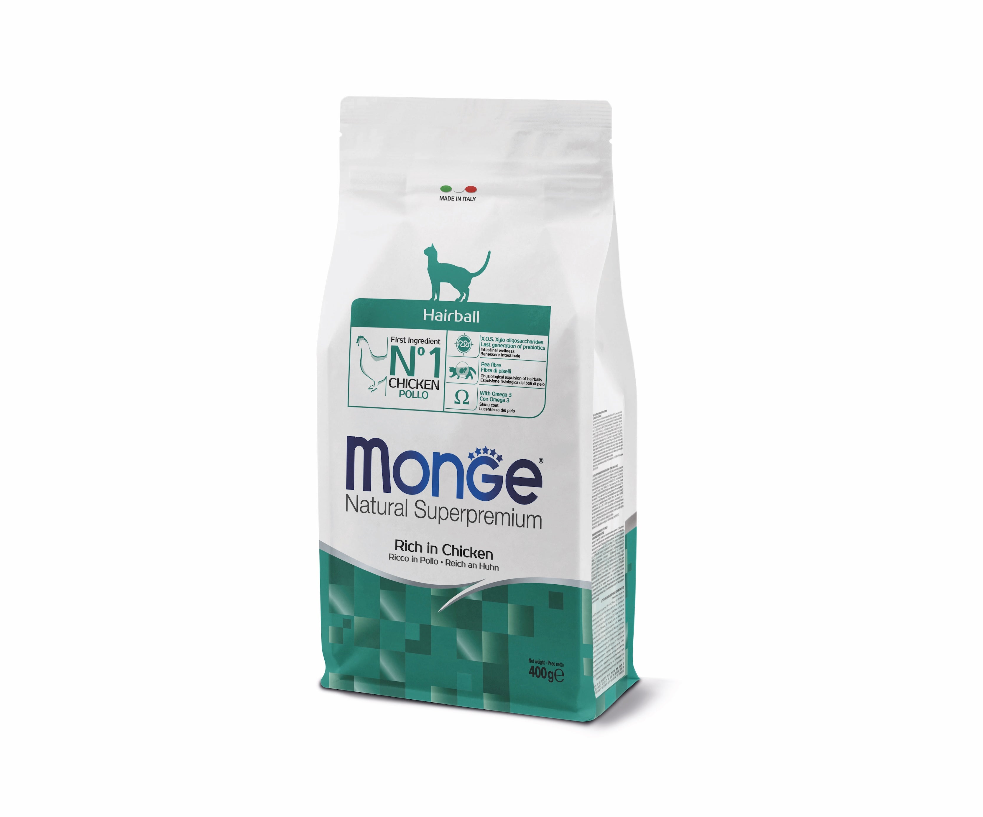 Monge Natural Superpremium Hairball Ricco in Pollo