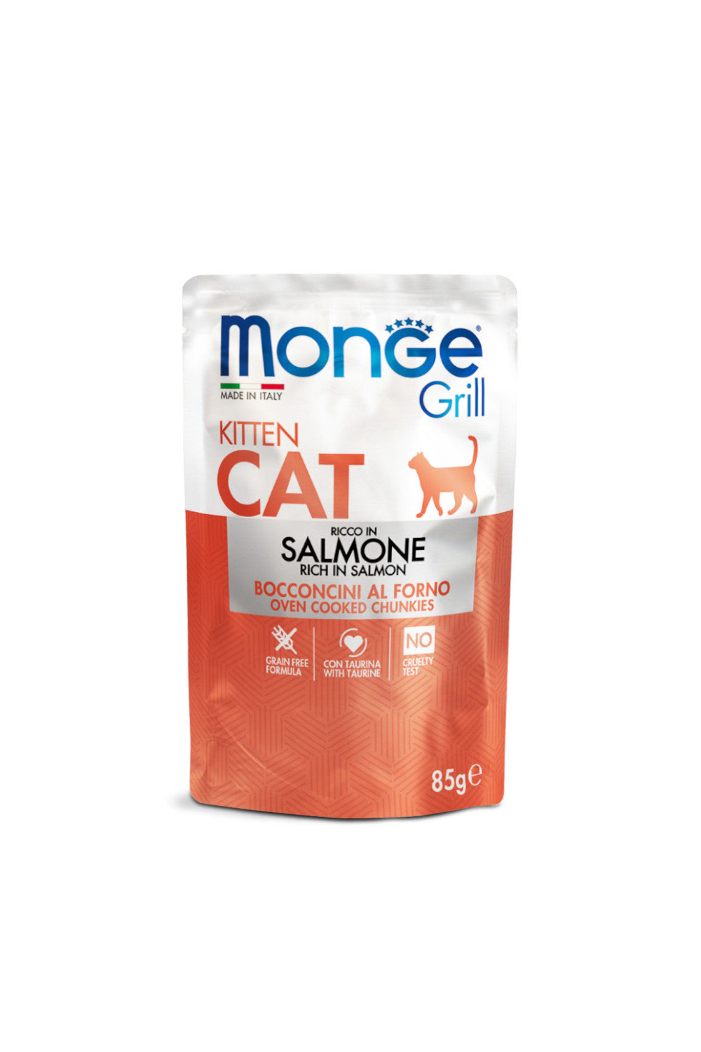 Monge Grill Kitten Cat Salmone 28x85g