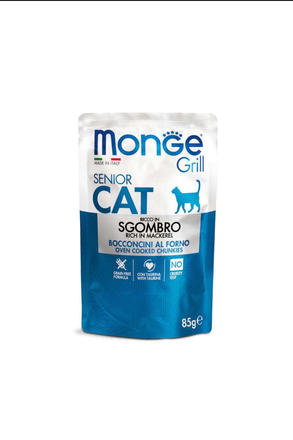 Monge Grill Senior Cat Sgombro 28x85g