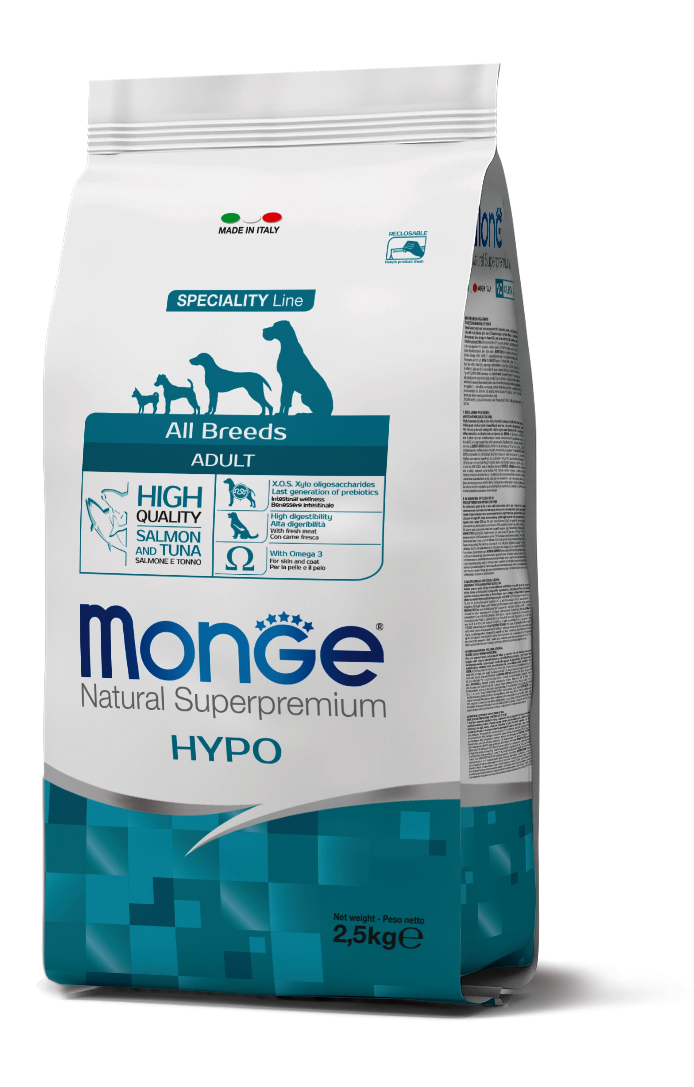 Monge Natural Superpremium All Breeds Adult Hypo Salmone e Tonno