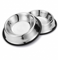 Nobleza 2 Ciotole Antiscivolo Acciaio Inox