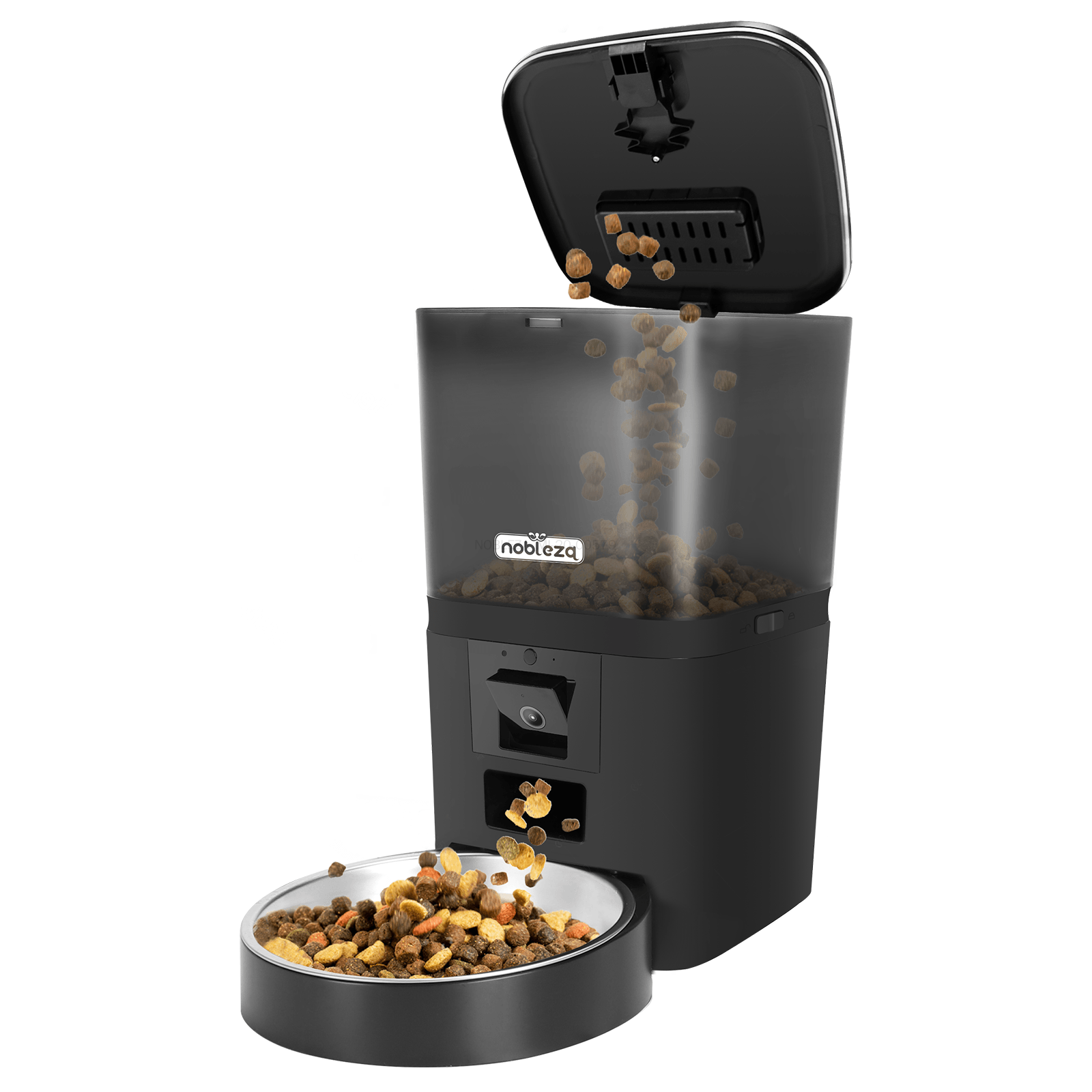 Nobleza Distributore di Crocchette Automatico con Telecamera Smart 6L