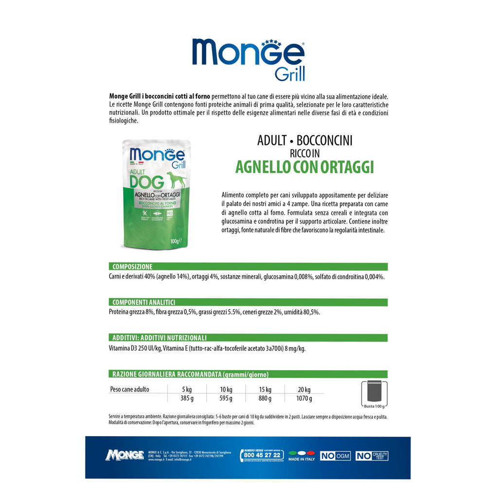 Monge Grill Adult Dog 24x100g
