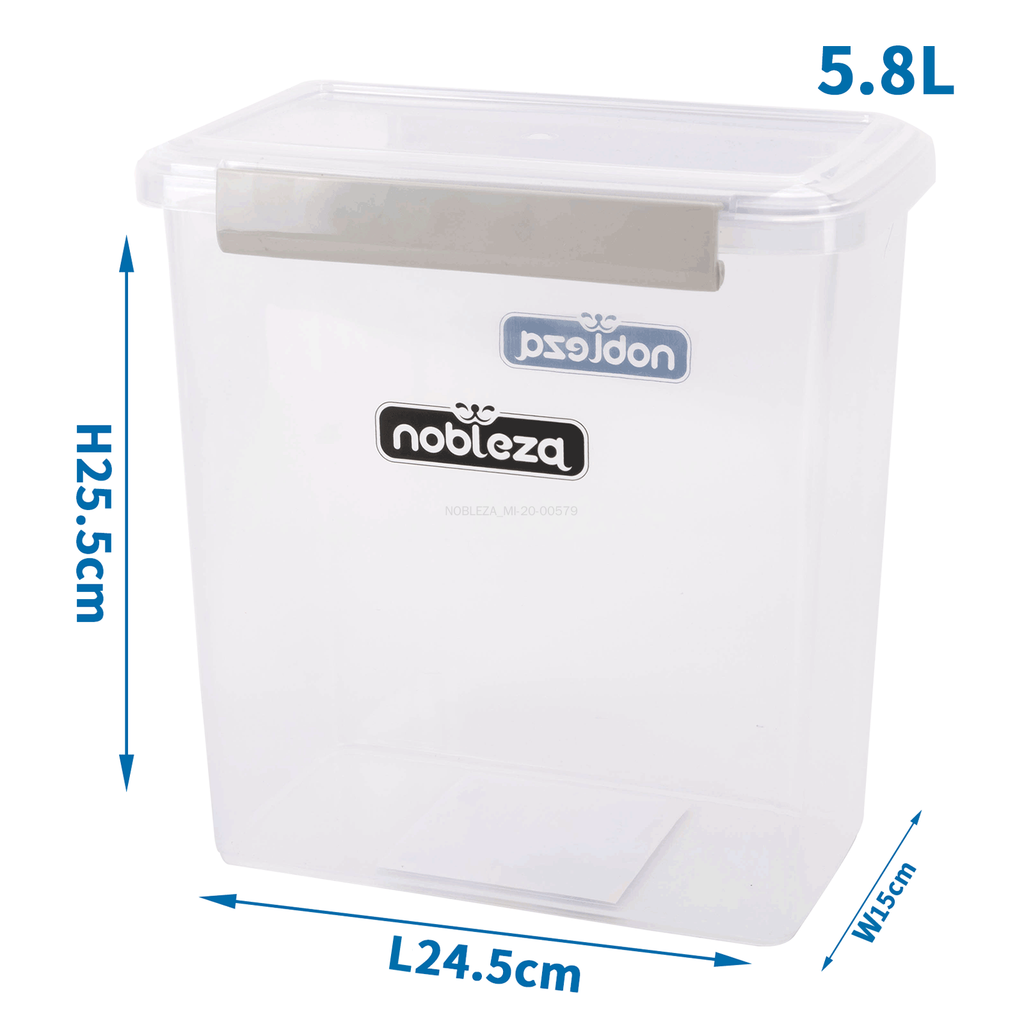Nobleza Contenitore per Alimenti con Chiusura Ermetica 5.8L
