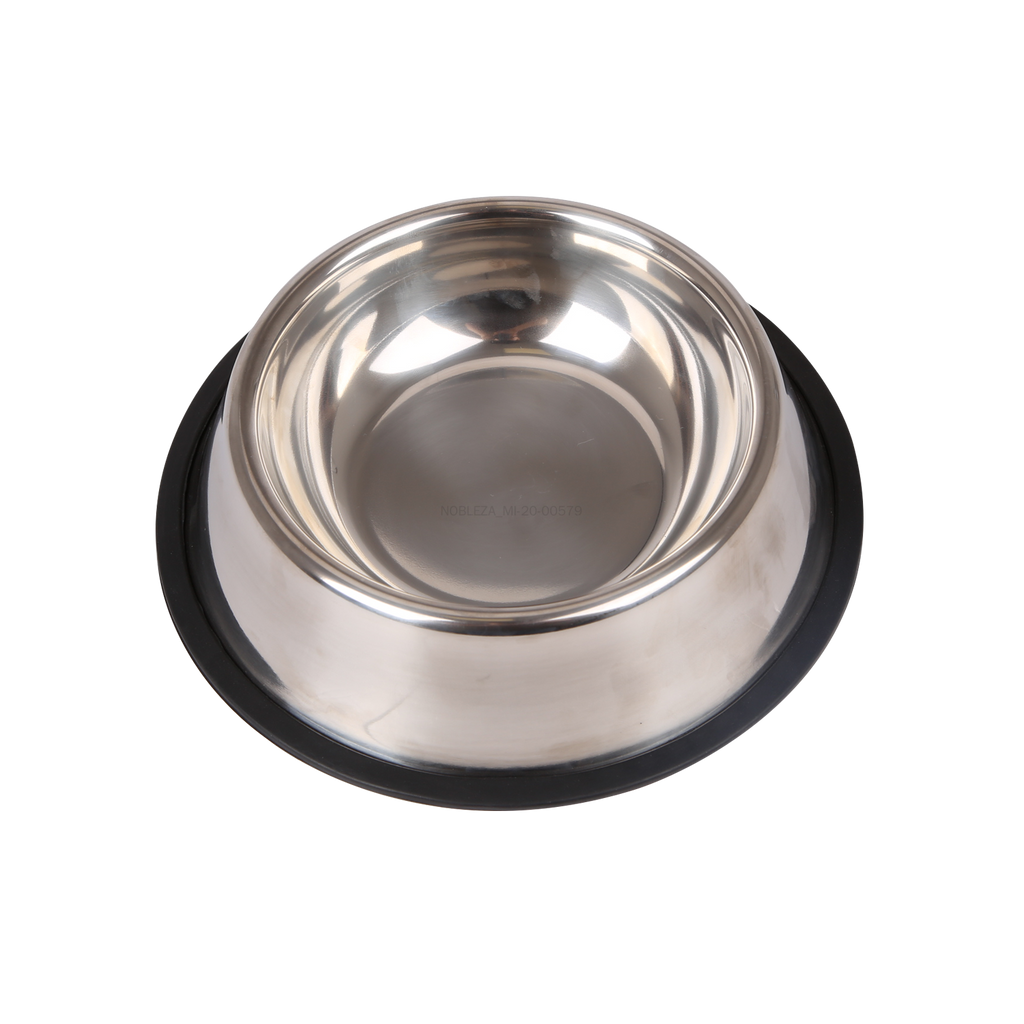 Nobleza 2 Ciotole Antiscivolo Acciaio Inox