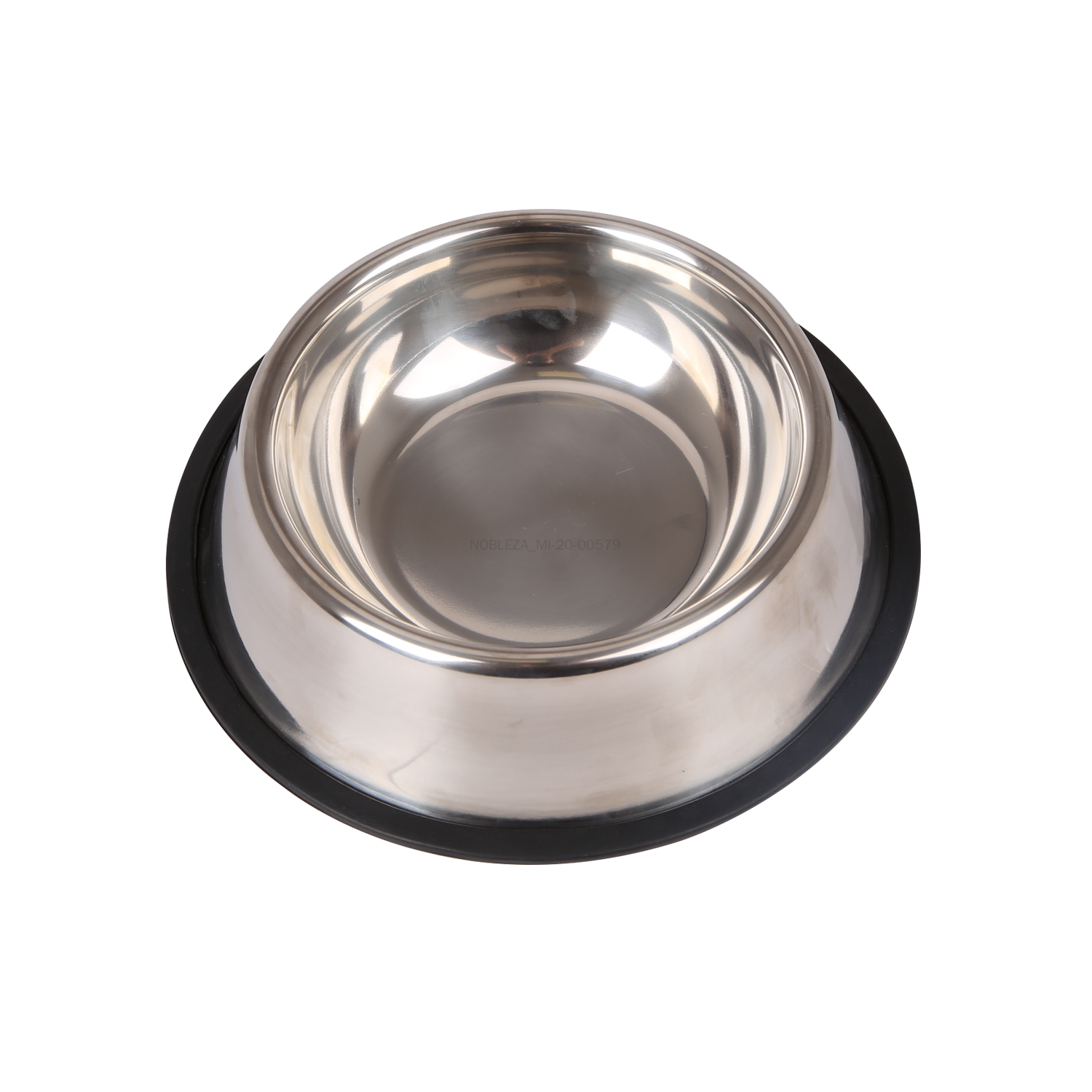 Nobleza 2 Ciotole Antiscivolo Acciaio Inox