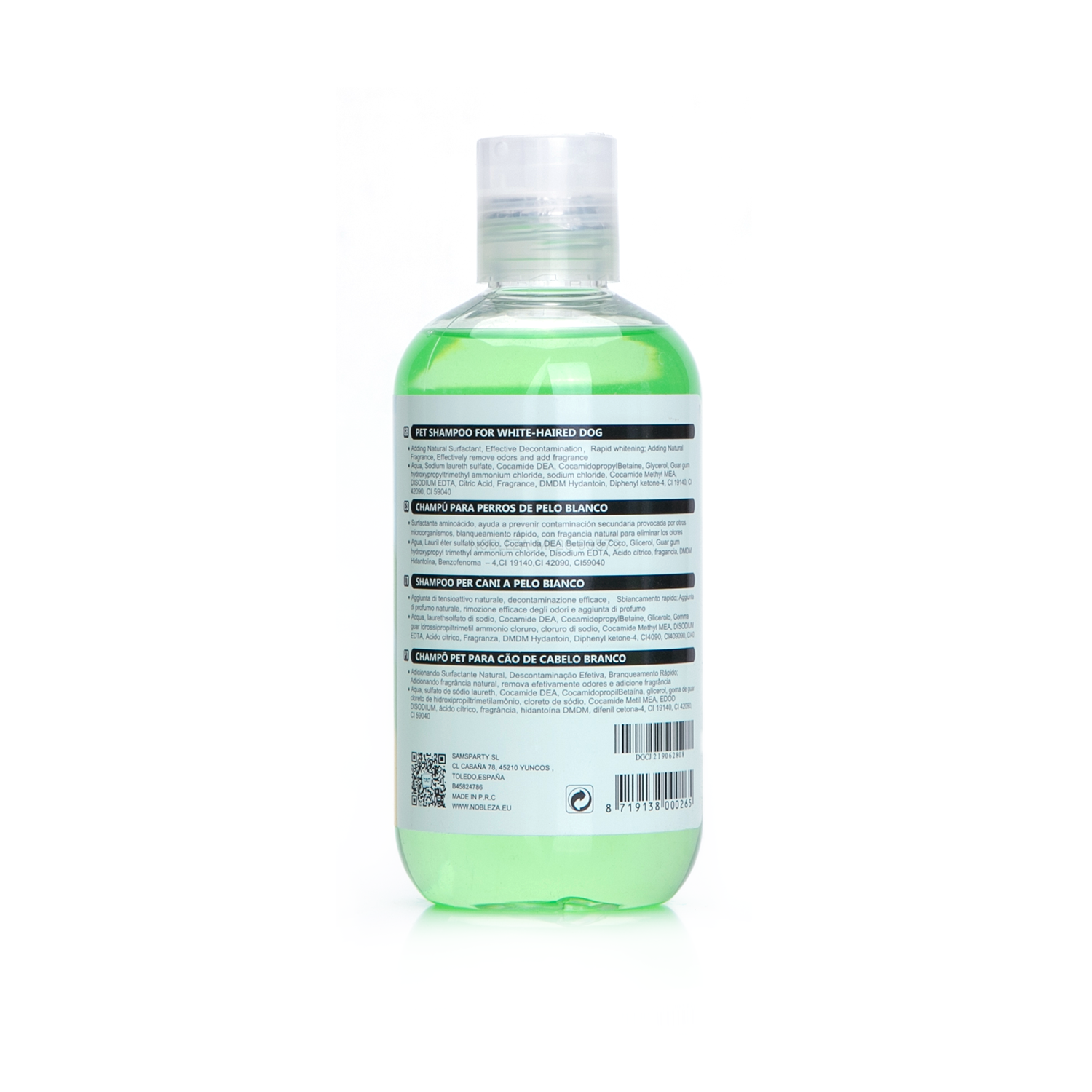 Nobleza Shampoo per Cani a Pelo Chiaro 250ml