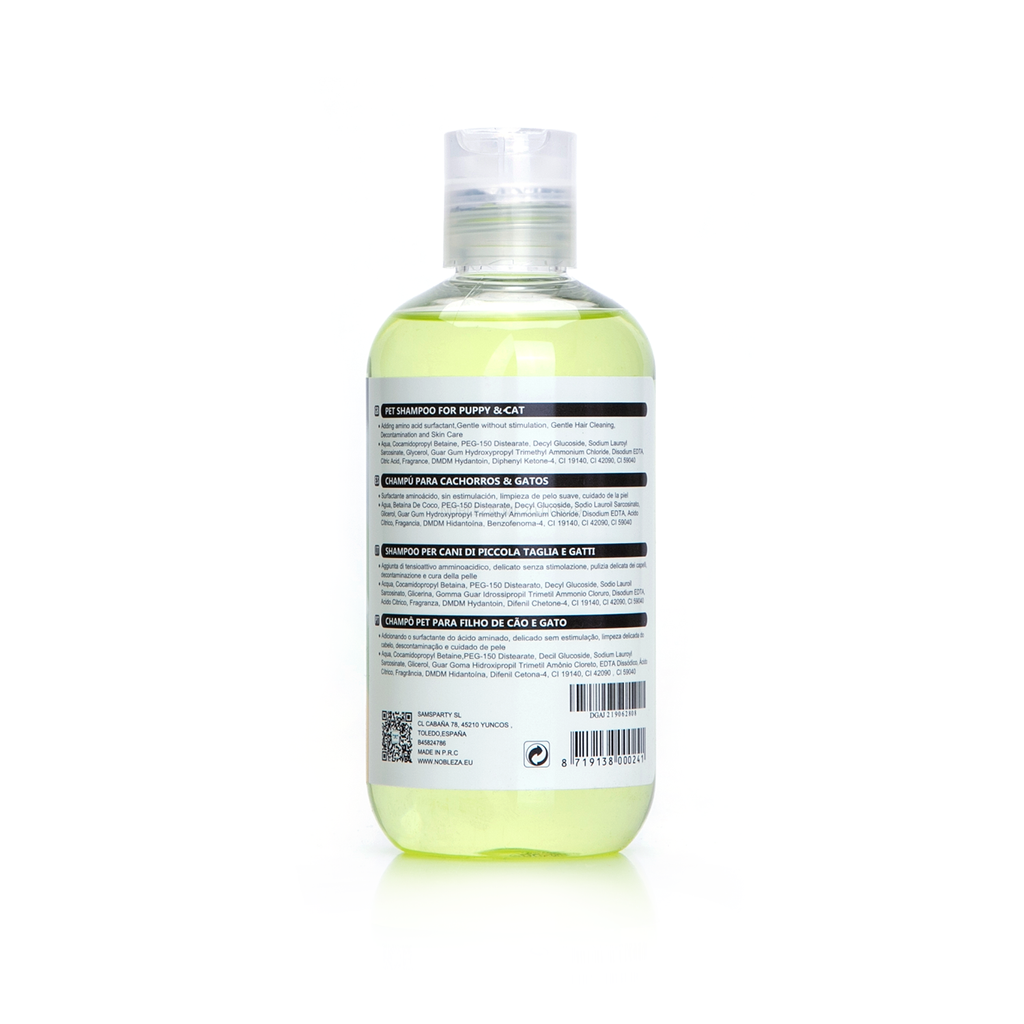 Nobleza Shampoo al Cocco per Cuccioli Cani e Gatti 250ml