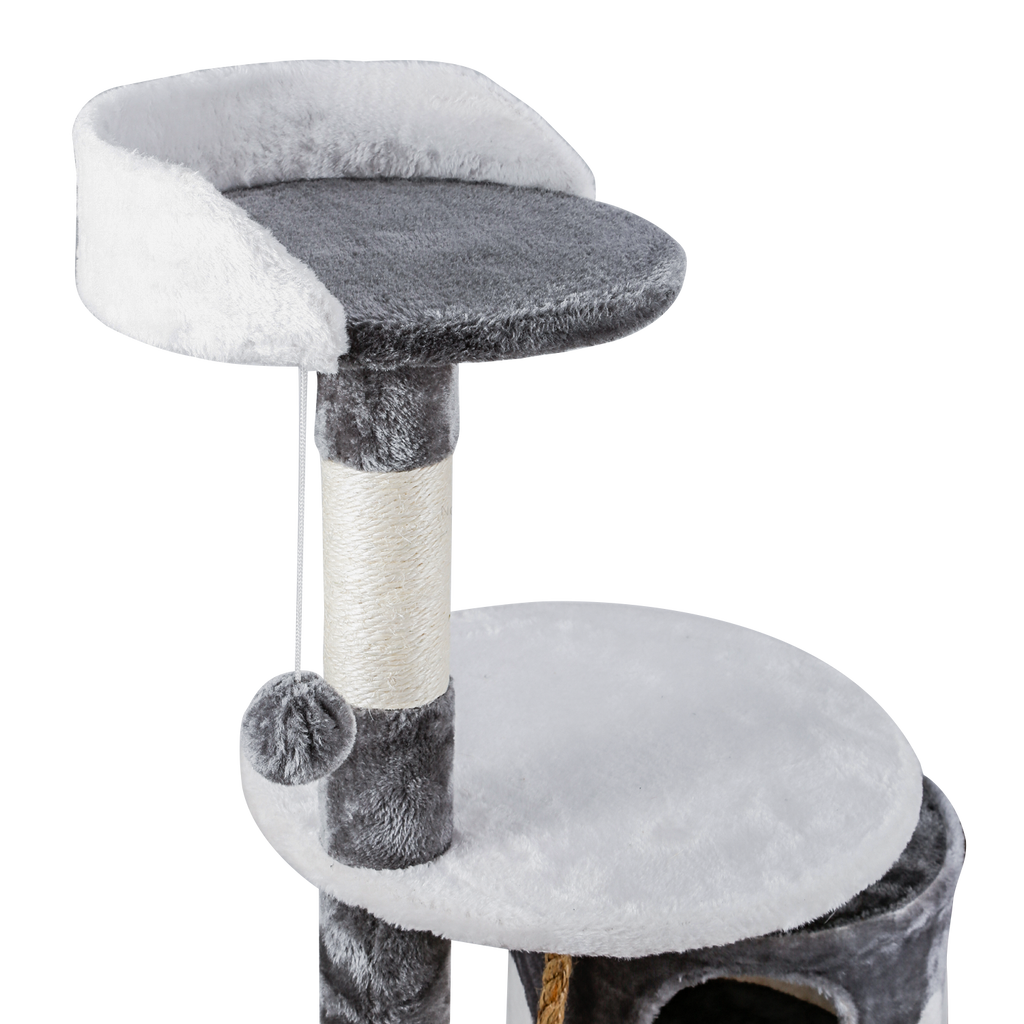 Nobleza Albero Tiragraffi Bianco e Grigio 111.5Cm