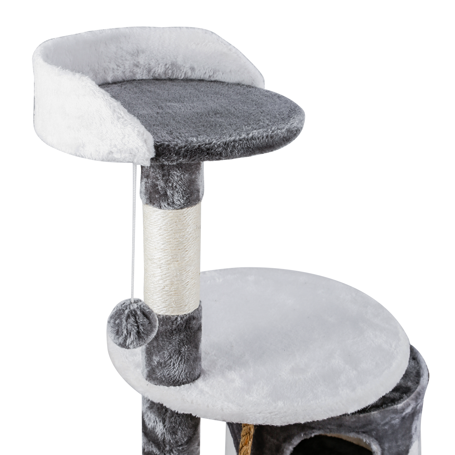 Nobleza Albero Tiragraffi Bianco e Grigio 111.5Cm