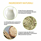 Nobleza Shampoo Antibatterico e Antiacaro Latte d'Avena per Cani e Gatti 250ml