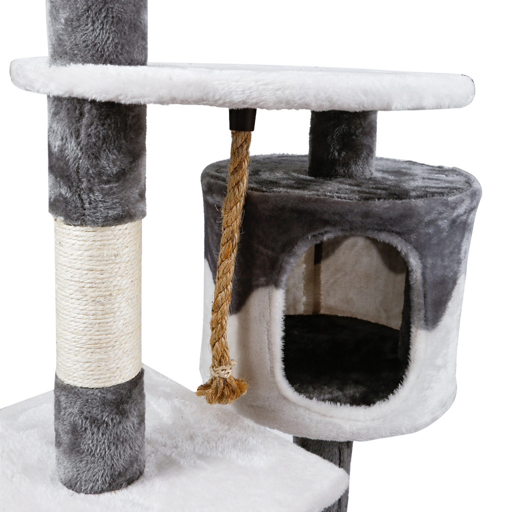 Nobleza Albero Tiragraffi Bianco e Grigio 111.5Cm