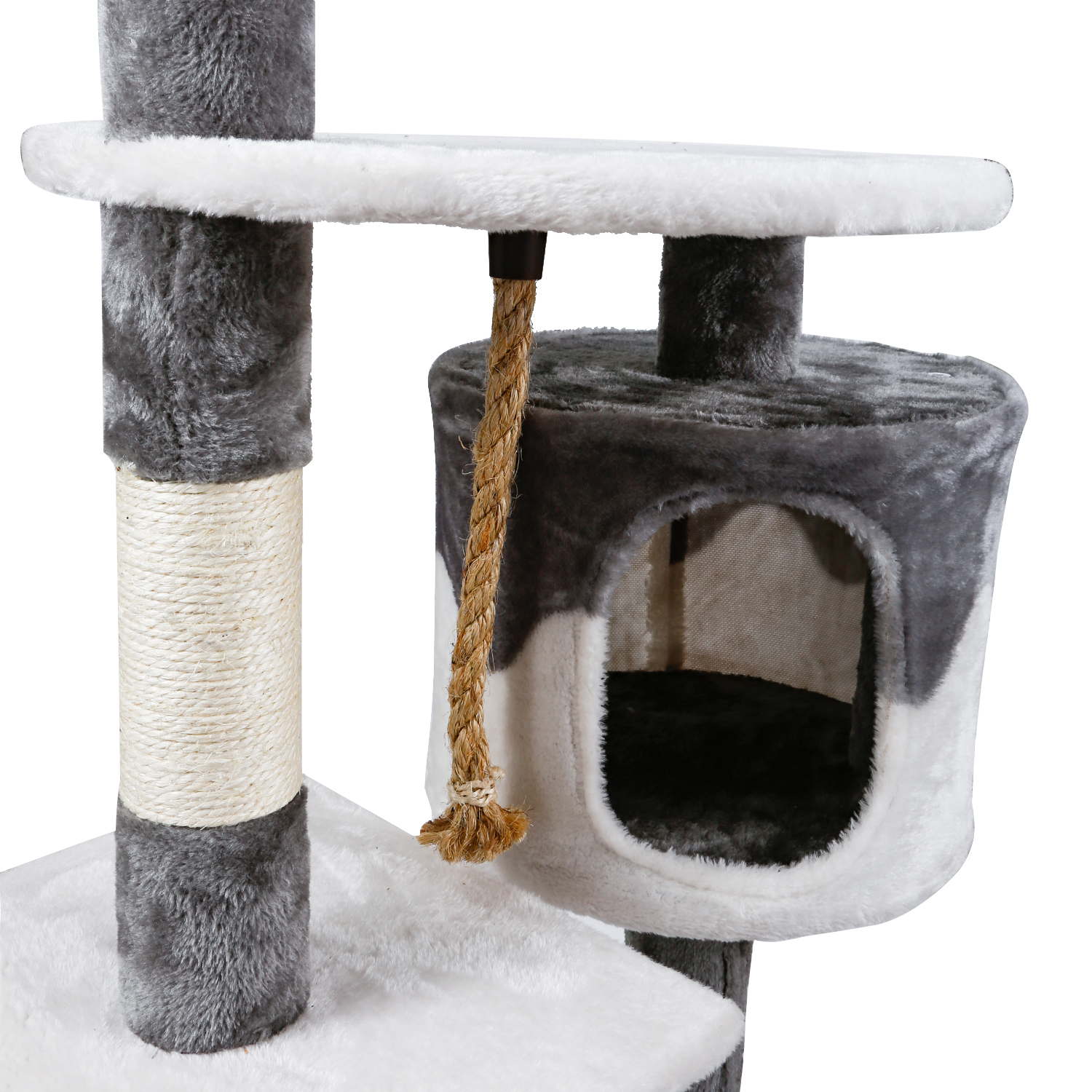 Nobleza Albero Tiragraffi Bianco e Grigio 111.5Cm