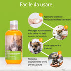 Nobleza Shampoo Antibatterico e Antiacaro Latte d'Avena per Cani e Gatti 250ml