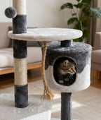 Nobleza Albero Tiragraffi Bianco e Grigio 111.5Cm