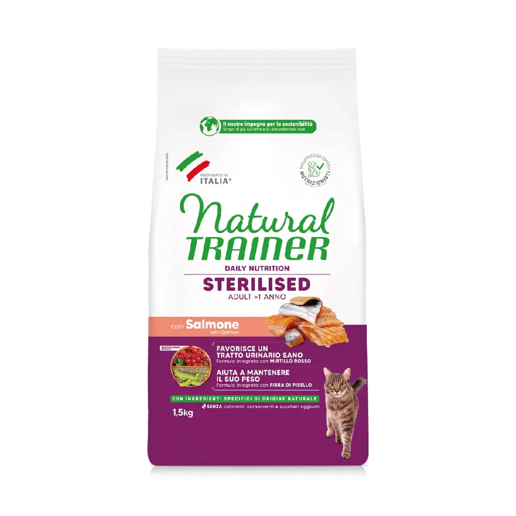 Natural Trainer Daily Nutrition Sterilised Adult con Salmone