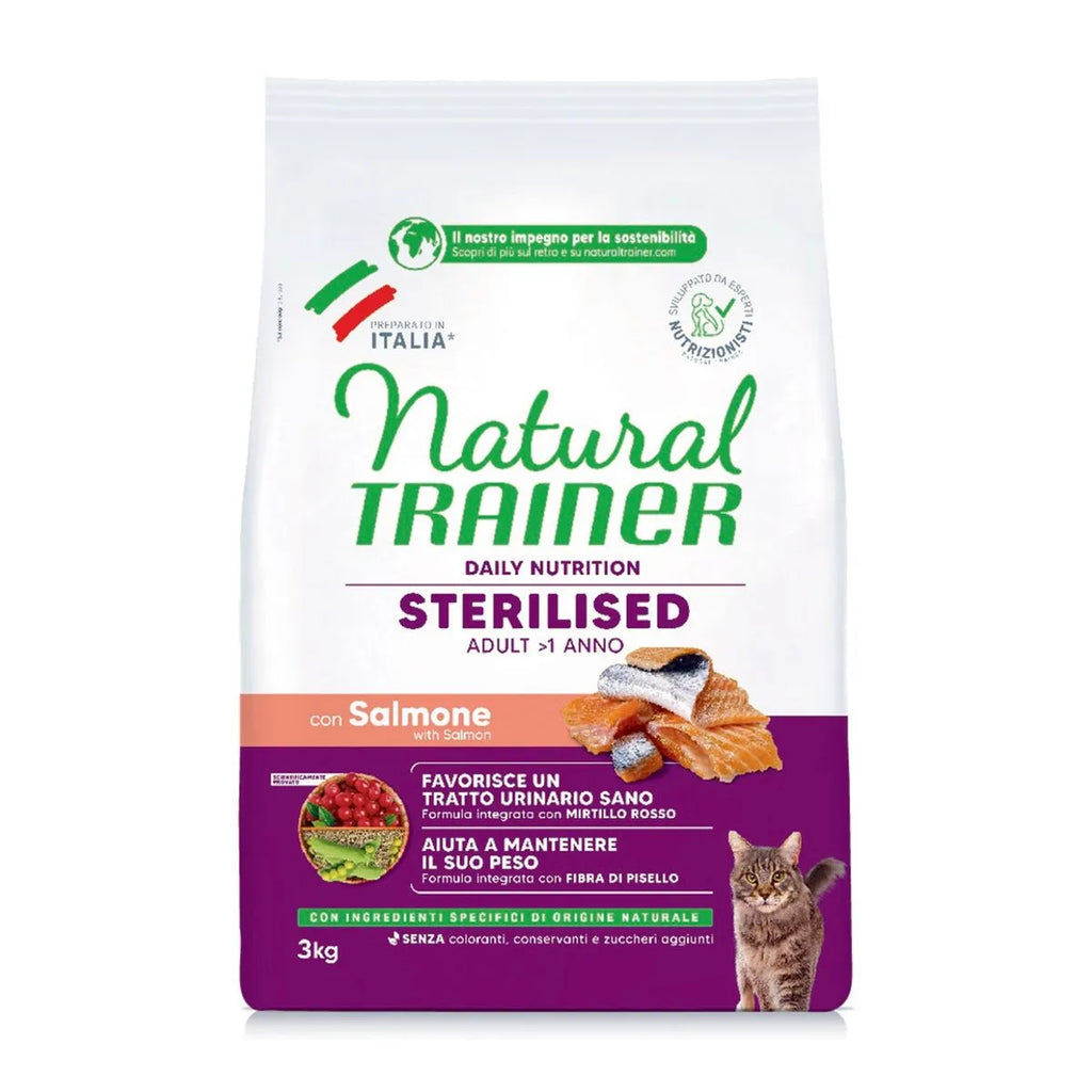 Natural Trainer Daily Nutrition Sterilised Adult con Salmone