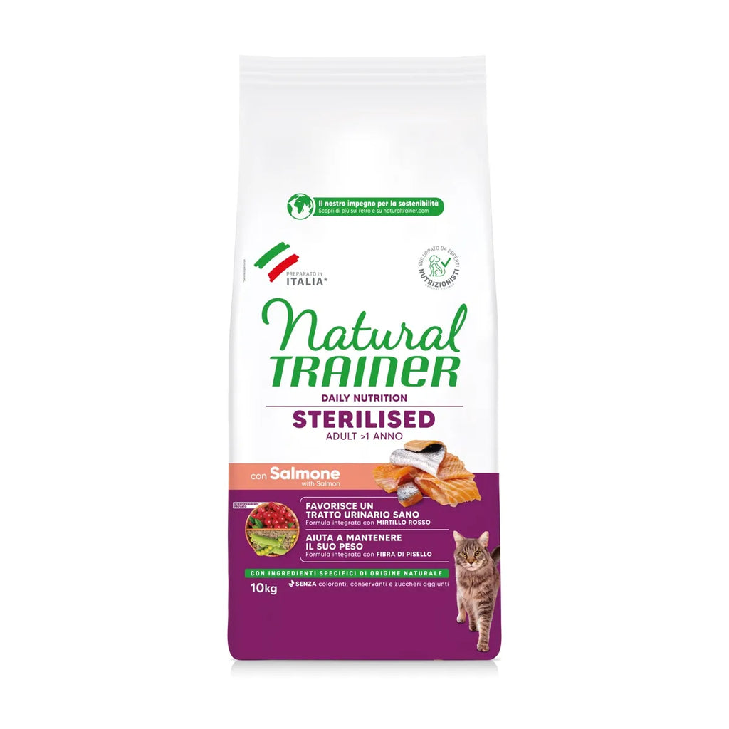Natural Trainer Daily Nutrition Sterilised Adult con Salmone