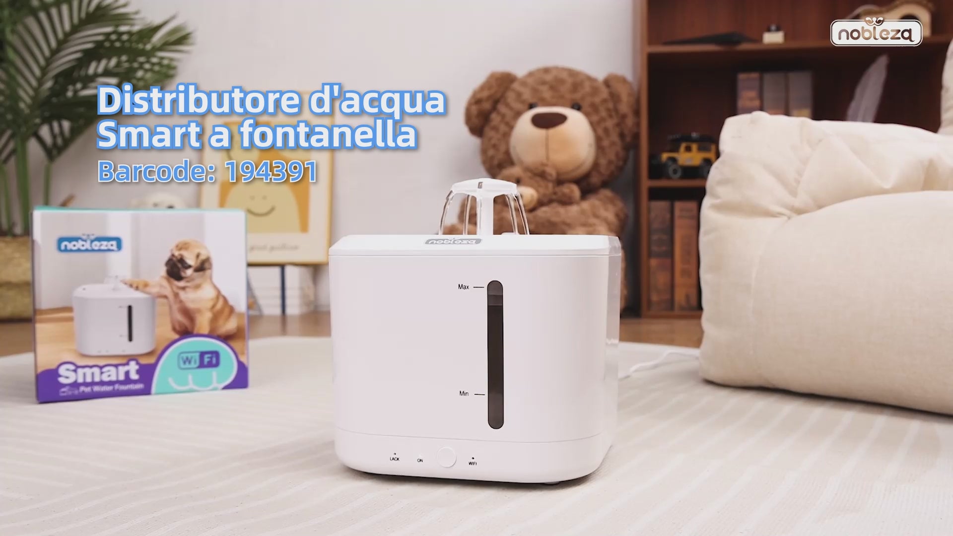 Nobleza Distributore d'Acqua Smart a Fontanella 2.5L